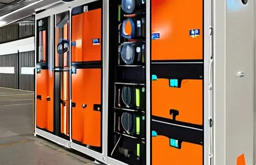 Склад с системой контроля влажности, датчиками RH и ржавчиной на металлоконструкциях, осушители воздуха и вентиляционные каналы