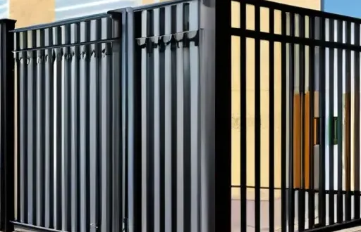 Оригинальные ворота из уголков и труб для двора с сварной рамой и автоматикой