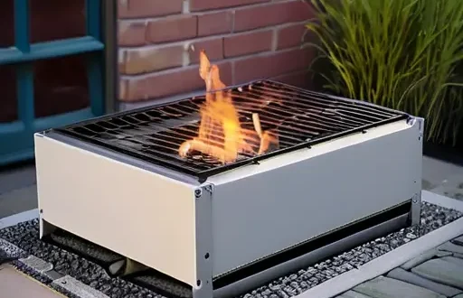 Мангал без сварки из остатков: кирпичная кладка с рамой из уголков и жаропрочной решеткой